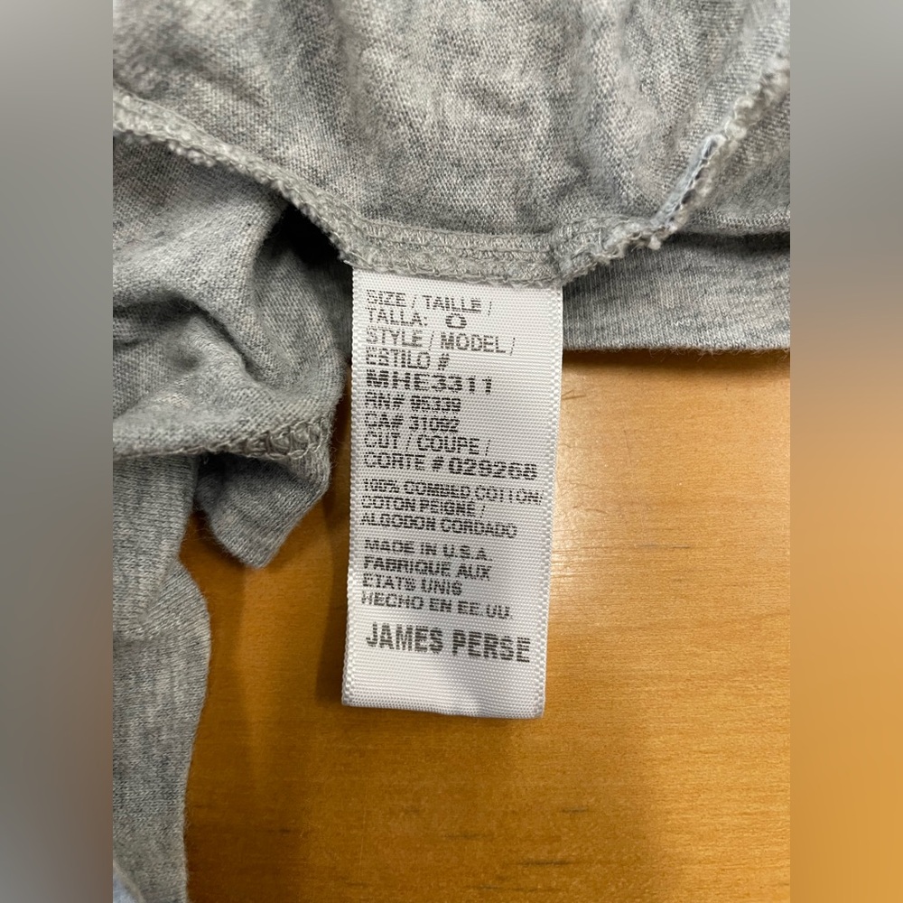 James Perse Light Gray Cotton Tee - Picture 4 of 4